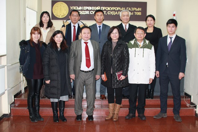 代表團參訪蒙古國檢察官訓練中心。