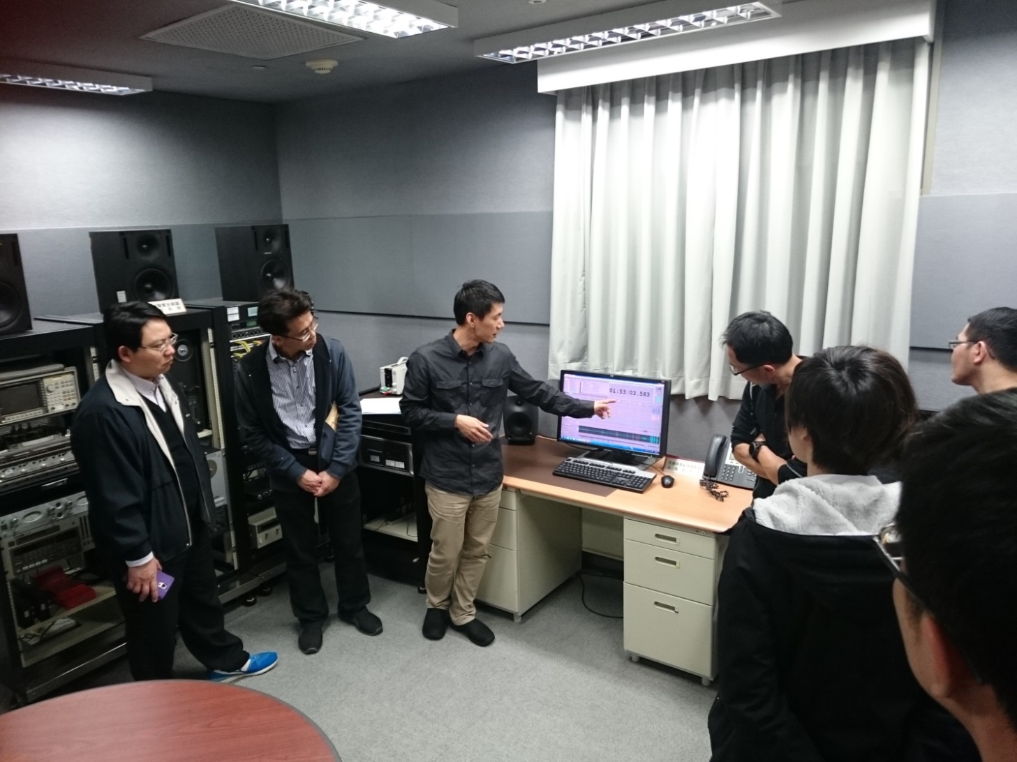 參訪飛航安全調查委員會之座艙語音記錄器調查實驗室。 參訪飛航安全調查委員會之座艙語音記錄器調查實驗室。