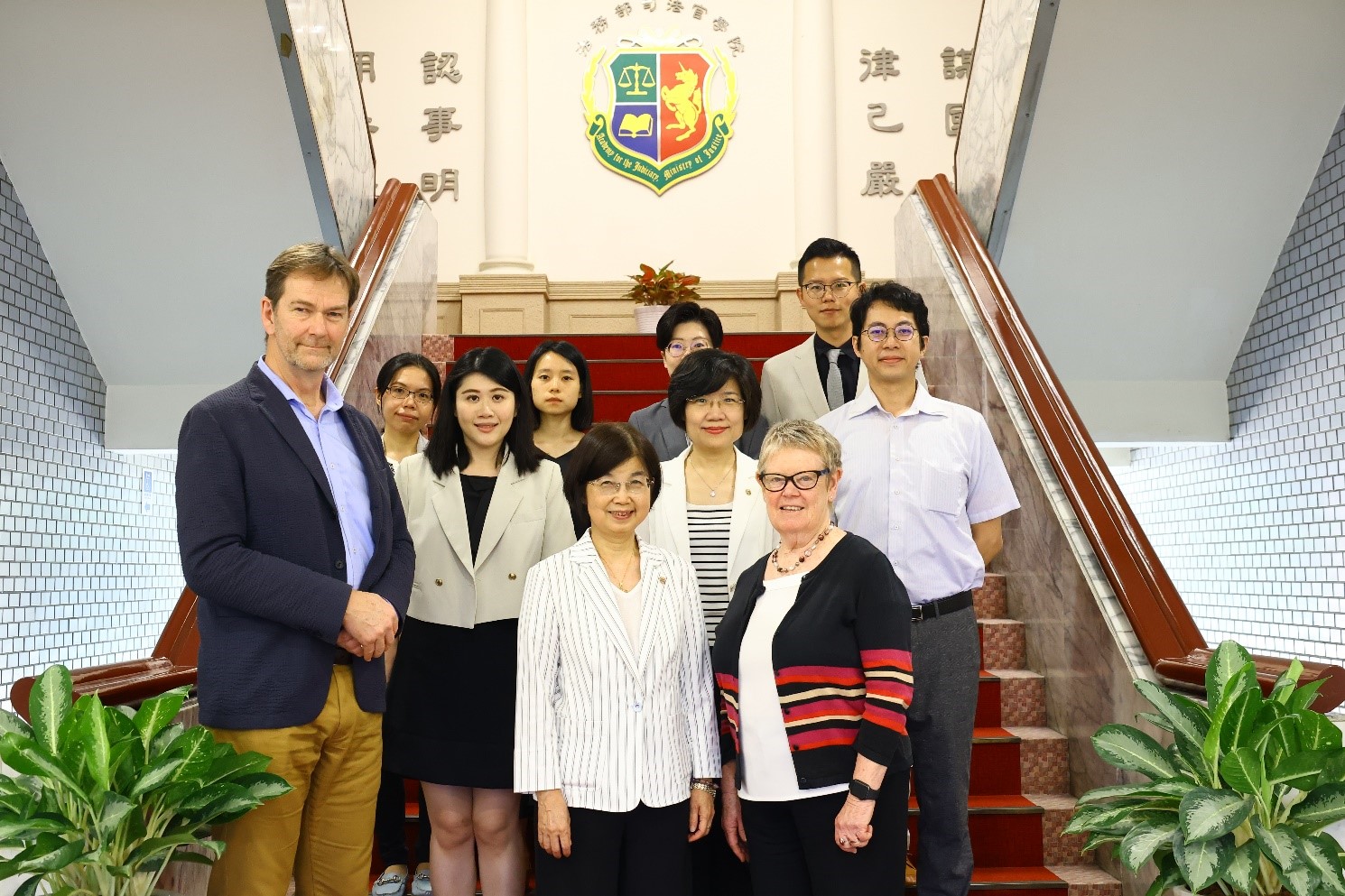 The International Association of Refugee and Migration Judges and the Taiwan Association for Human Rights visited AJMJ on July 12, 202408